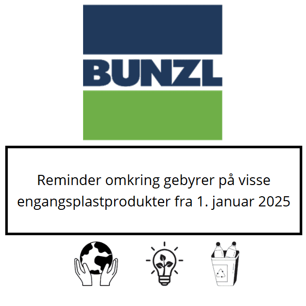 Vi vil gerne informere jer om, at den nye lovgivning om producentansvar for visse engangsplastprodukter træder i kraft den 1. januar 2025,