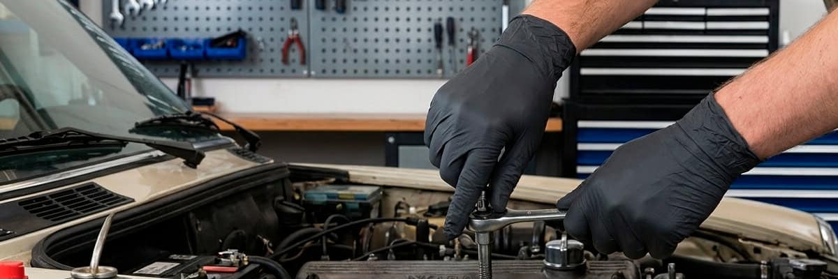 Prime source nitril engangshandsker i sort