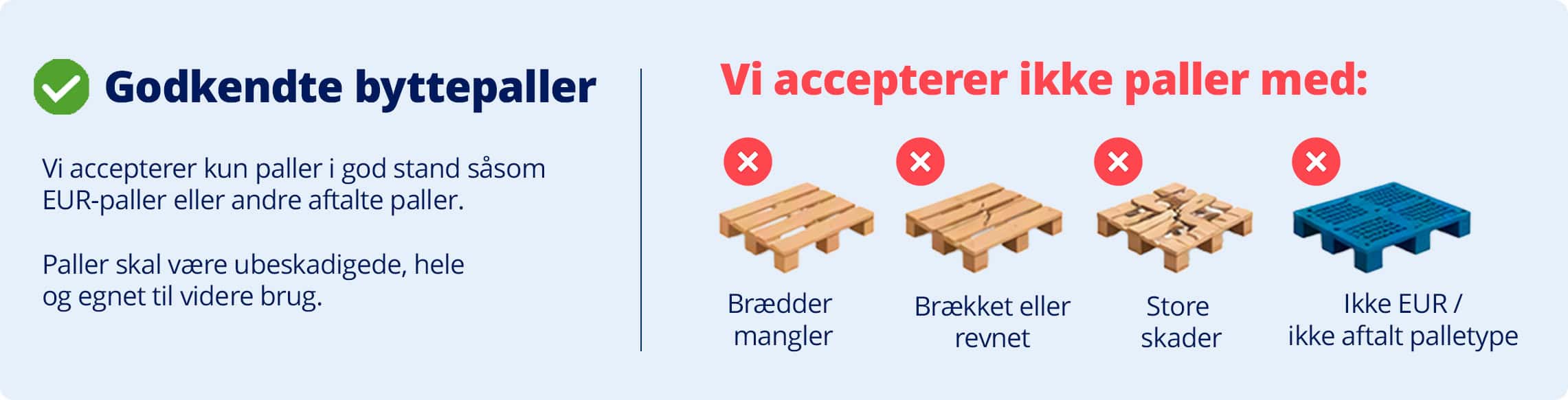Information om byttepaller